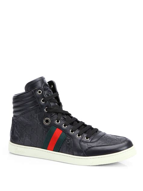 black mens gucci sneakers|farfetch gucci sneakers men.